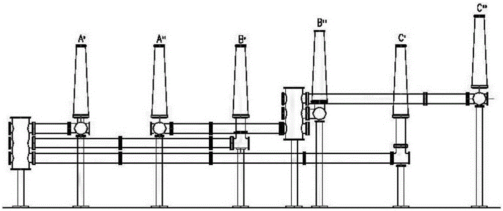 Connecting method and connecting structure of valve reactor and voltage source transverter in flexible direct current power transmission