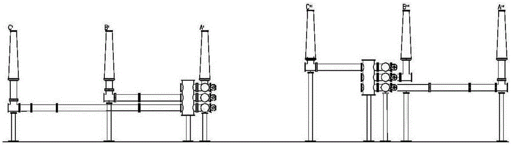 Connecting method and connecting structure of valve reactor and voltage source transverter in flexible direct current power transmission