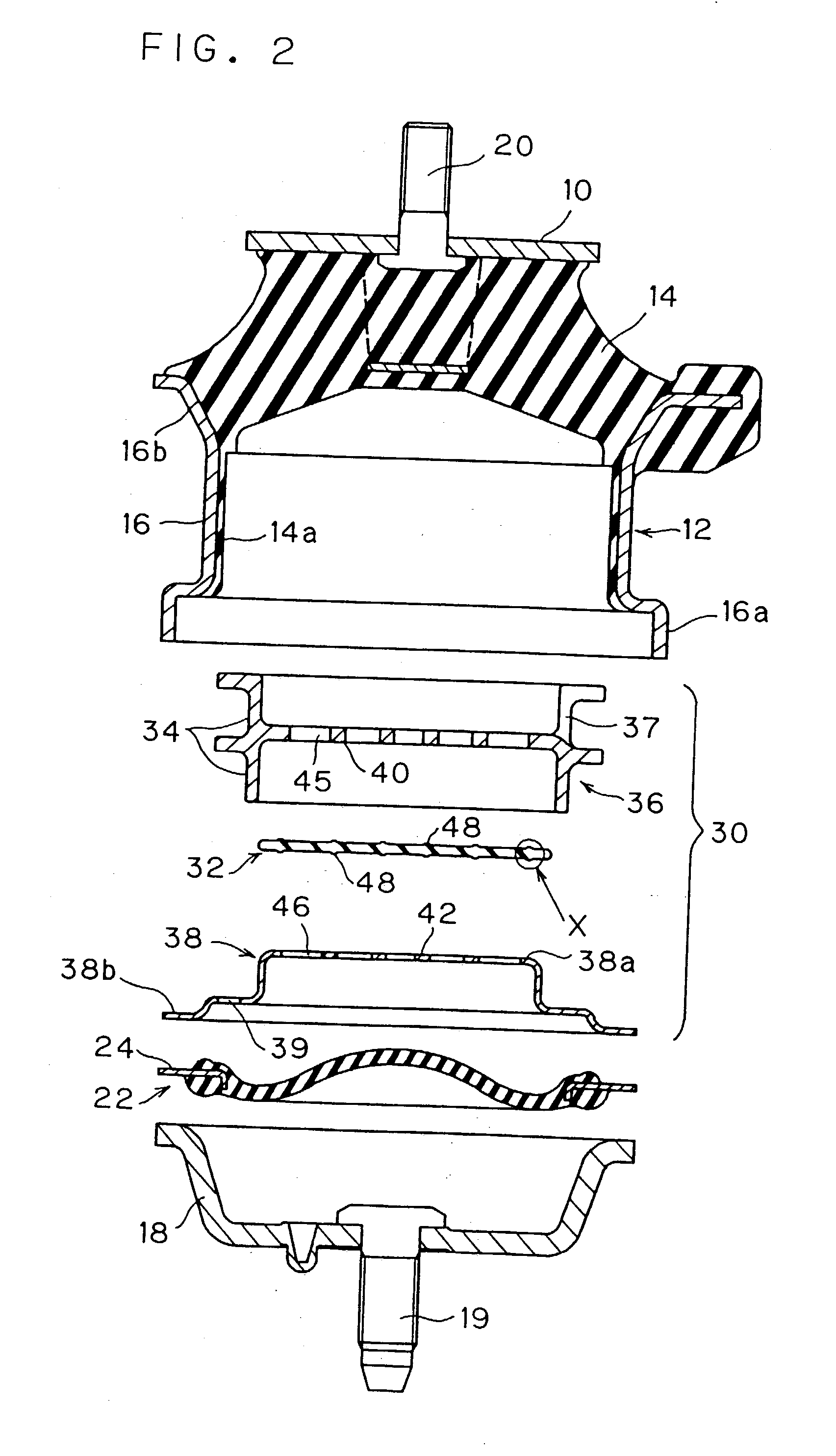 Fluid-sealed anti-vibration device