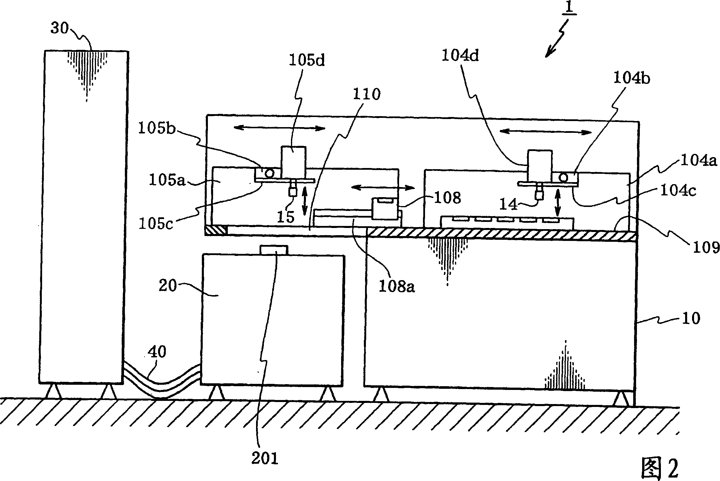 Electronic device testing device and its temperature control method