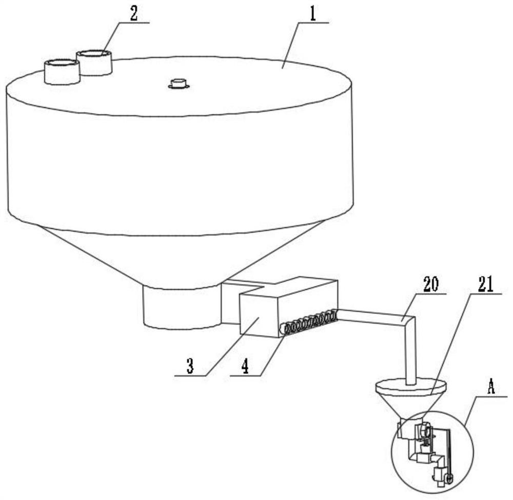 Negative pressure disinfection mixing treatment device for shelter hospital