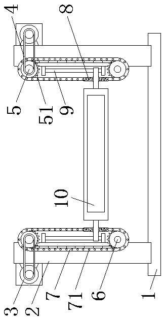 Feeding lifting device for high frequency screen