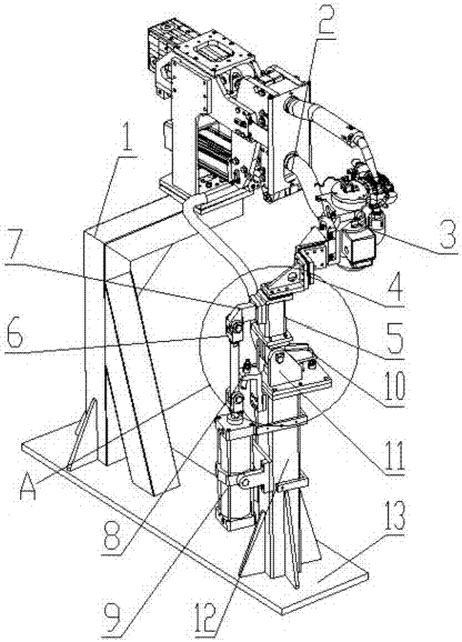 Automatic grinding mechanism for welding gun electrode cap