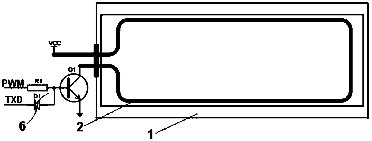 Liquid crystal display heating device and control method