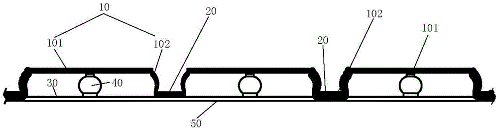 Keyboard with hollowed keys and elastic silicone gel bodies