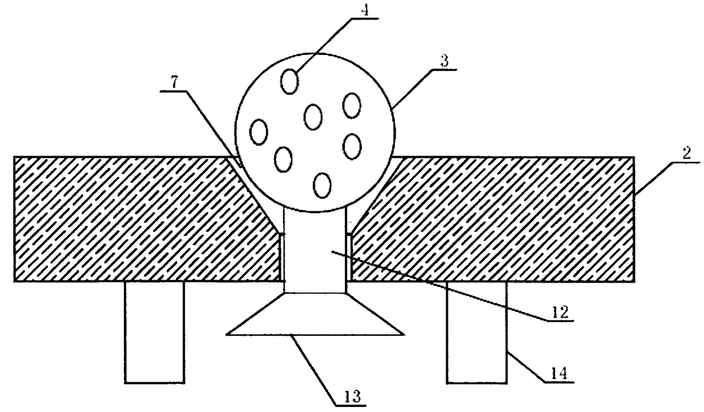 Intelligent centralized dust-removal foot pad