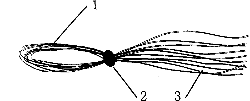 Fibrous filtering material for water treatment