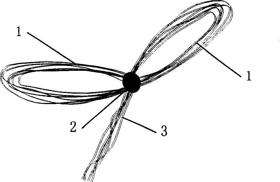 Fibrous filtering material for water treatment