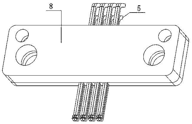 Test pin module and test contact formed by test pin modules