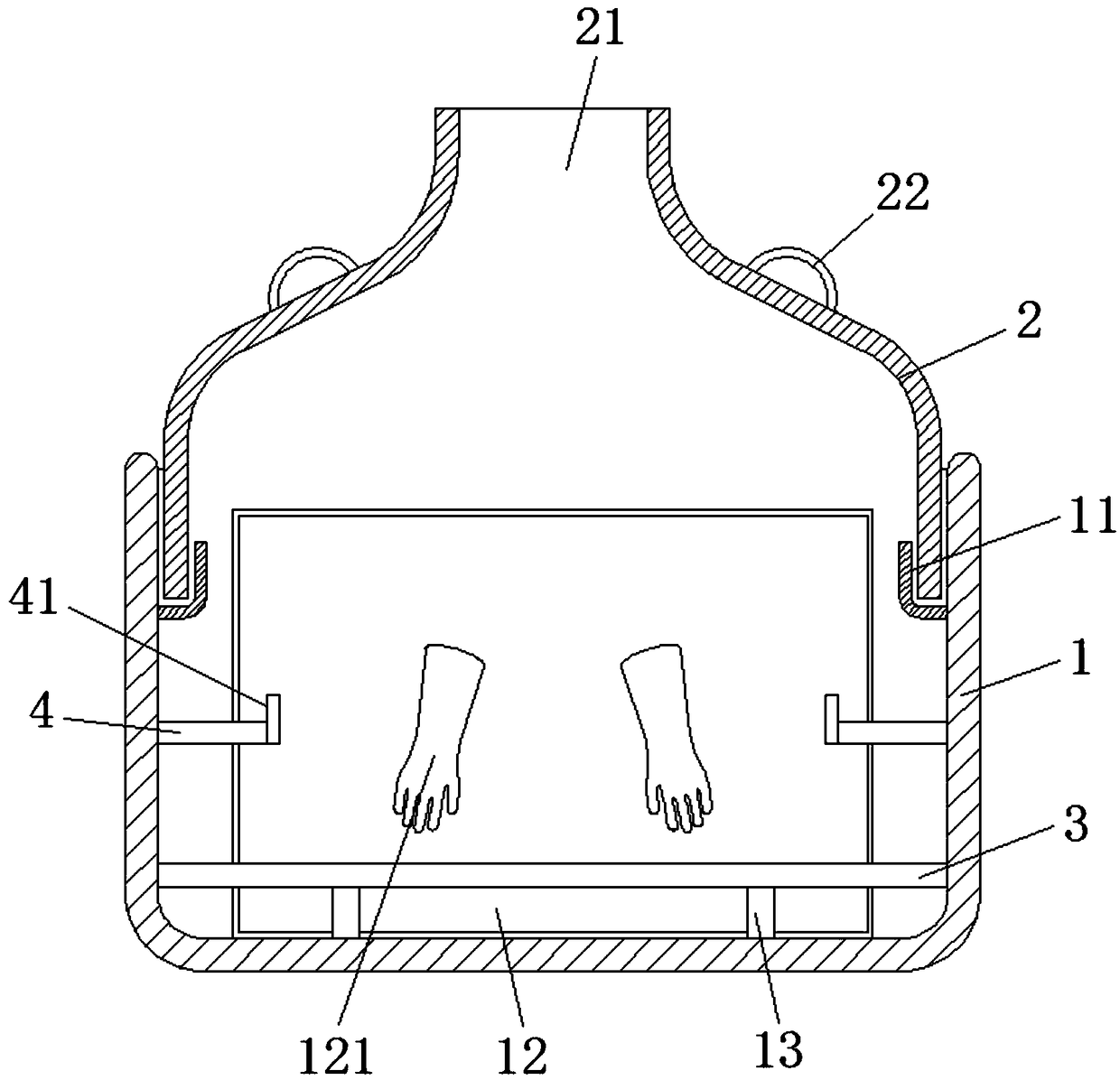 Protective cover for chemical experiments in senior high school