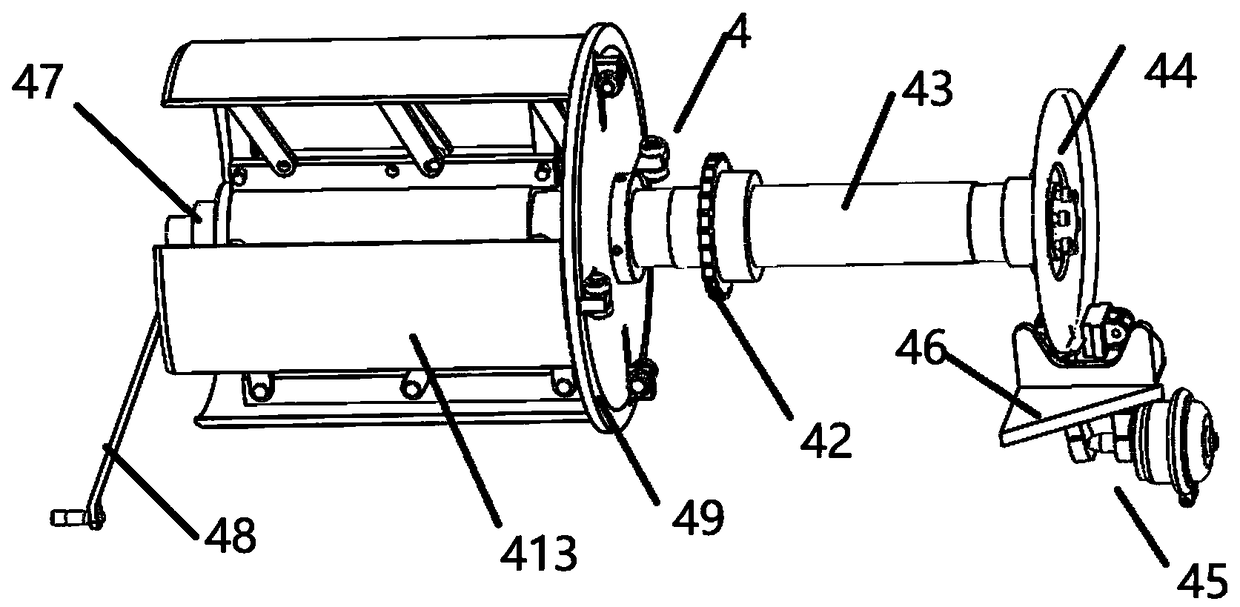 Bundle rolling device for fur collection