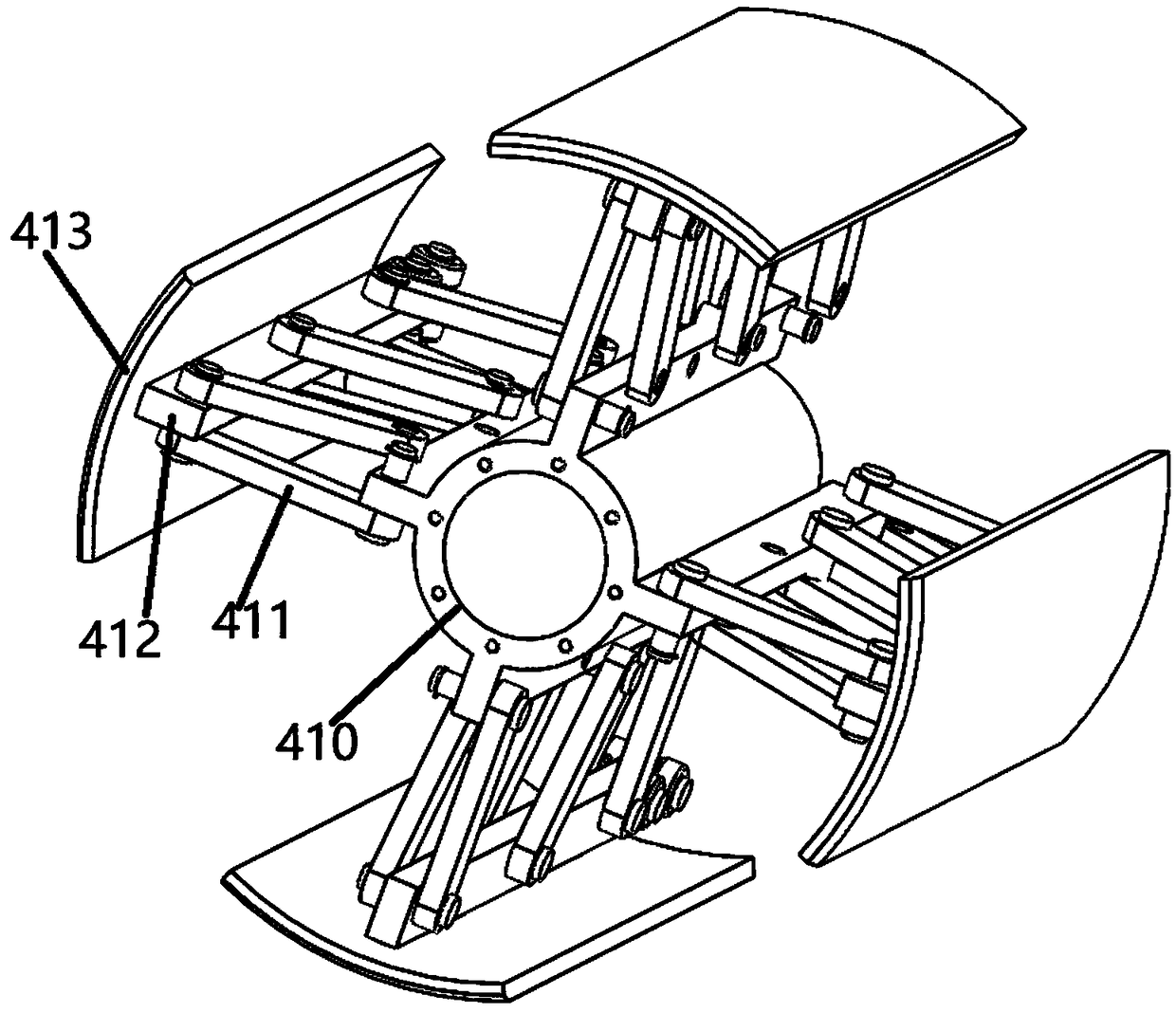 Bundle rolling device for fur collection