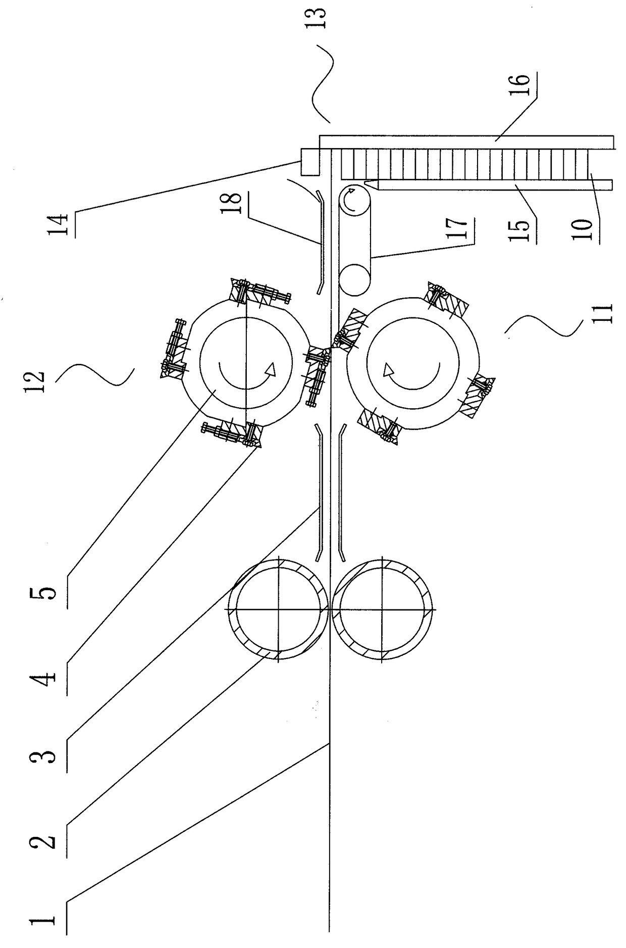 Transverse cutting mechanism