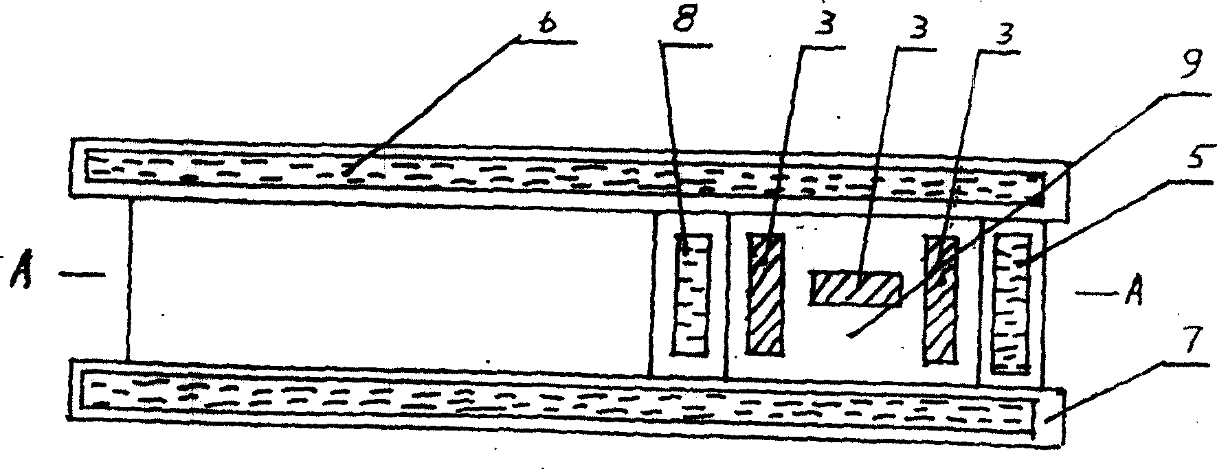 Method for producing surface compound billet of cutter by horizontal electro-slag overlaying