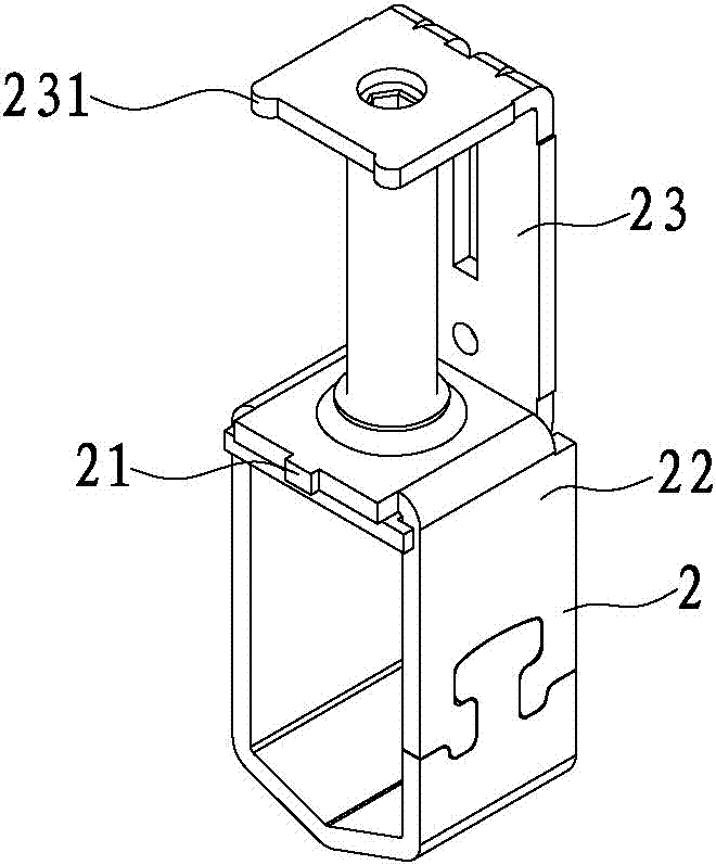 A contactor terminal assembly structure