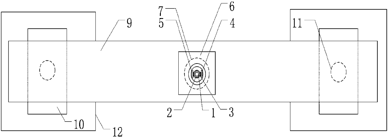 Enlarged head non-metal anti-floating anchor rod rapid pull-out test device