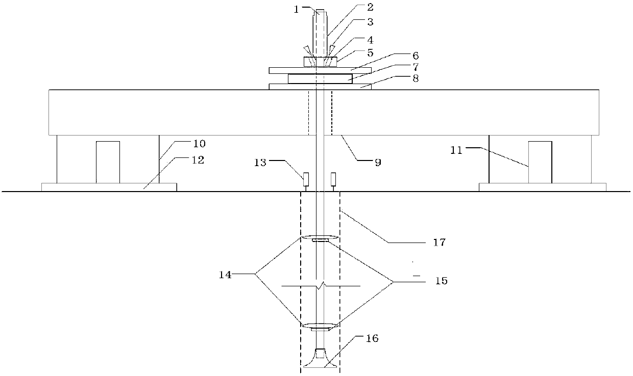 Enlarged head non-metal anti-floating anchor rod rapid pull-out test device