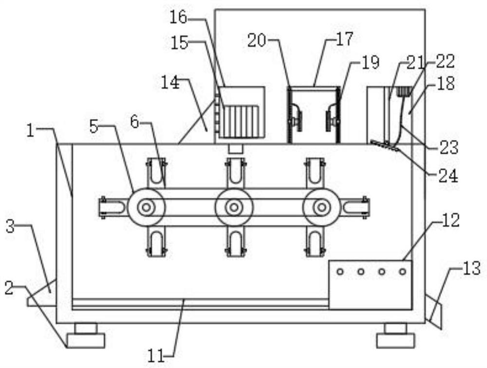 Continuous vacuum packaging machine