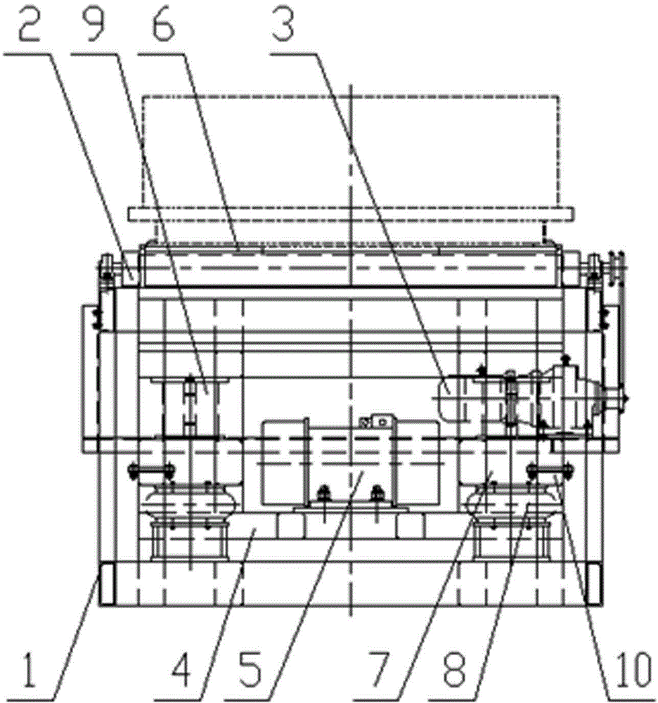 Compacting table for casting moulding