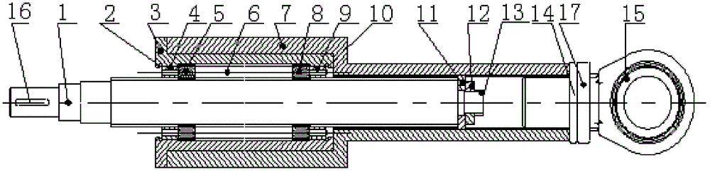 A linear actuator driven by a roller screw