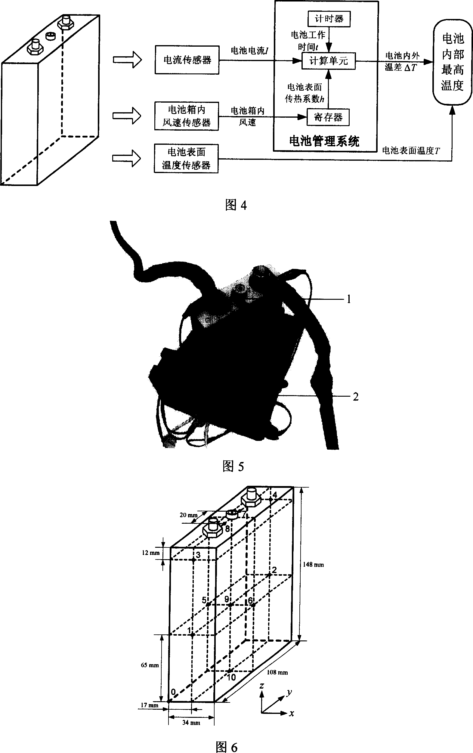 Method for real-time evaluating internal-external temperature difference of nickel-hydrogen electrokinetic cell