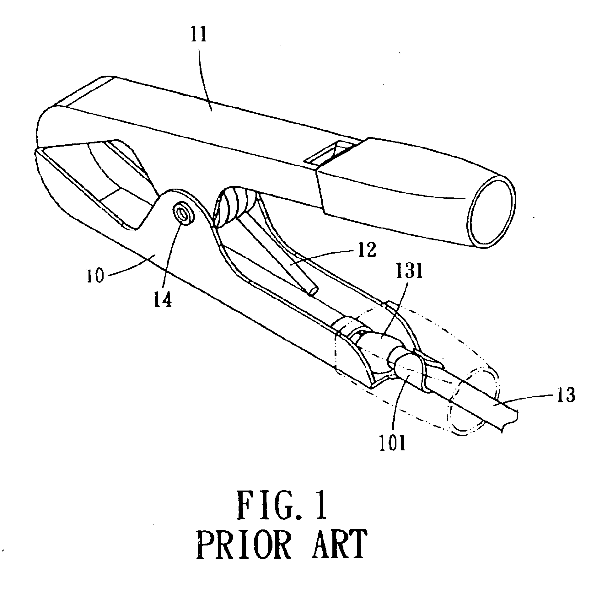 Alligator clip structure