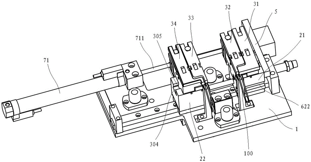 Cropping working station for PIN material strap