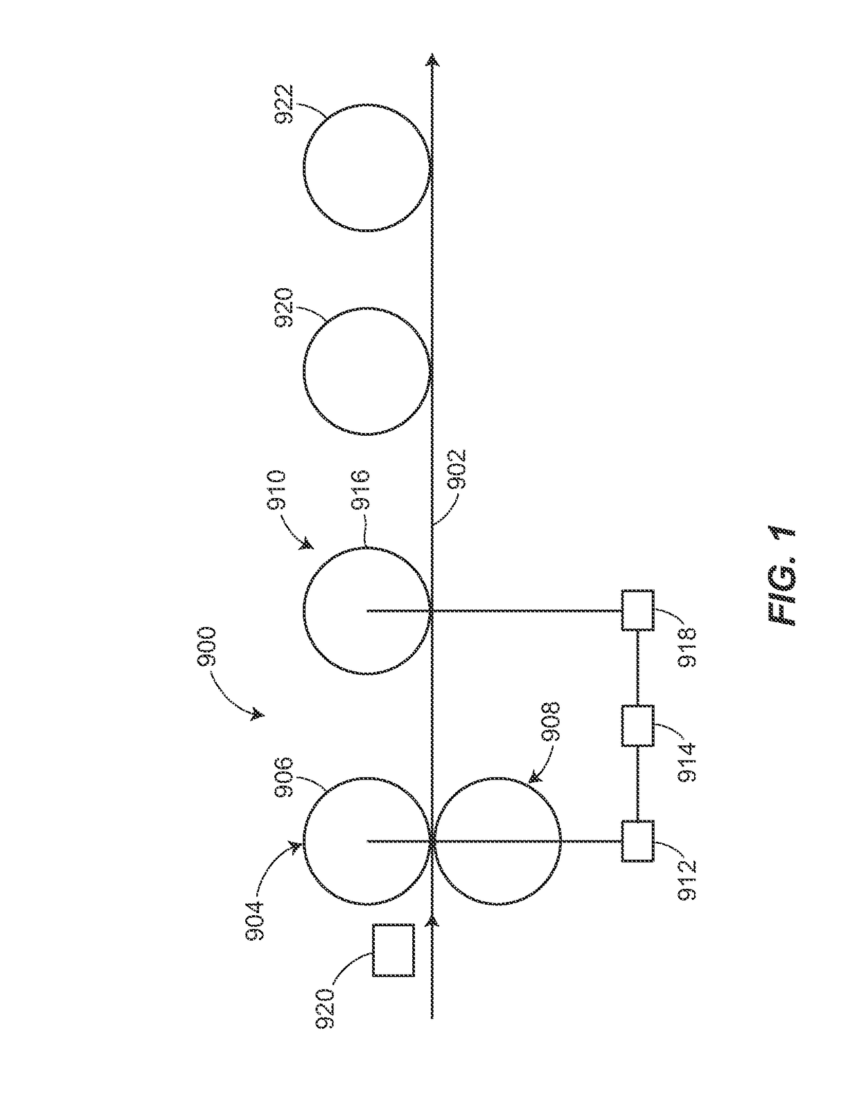 Apparatus for perforating a web material