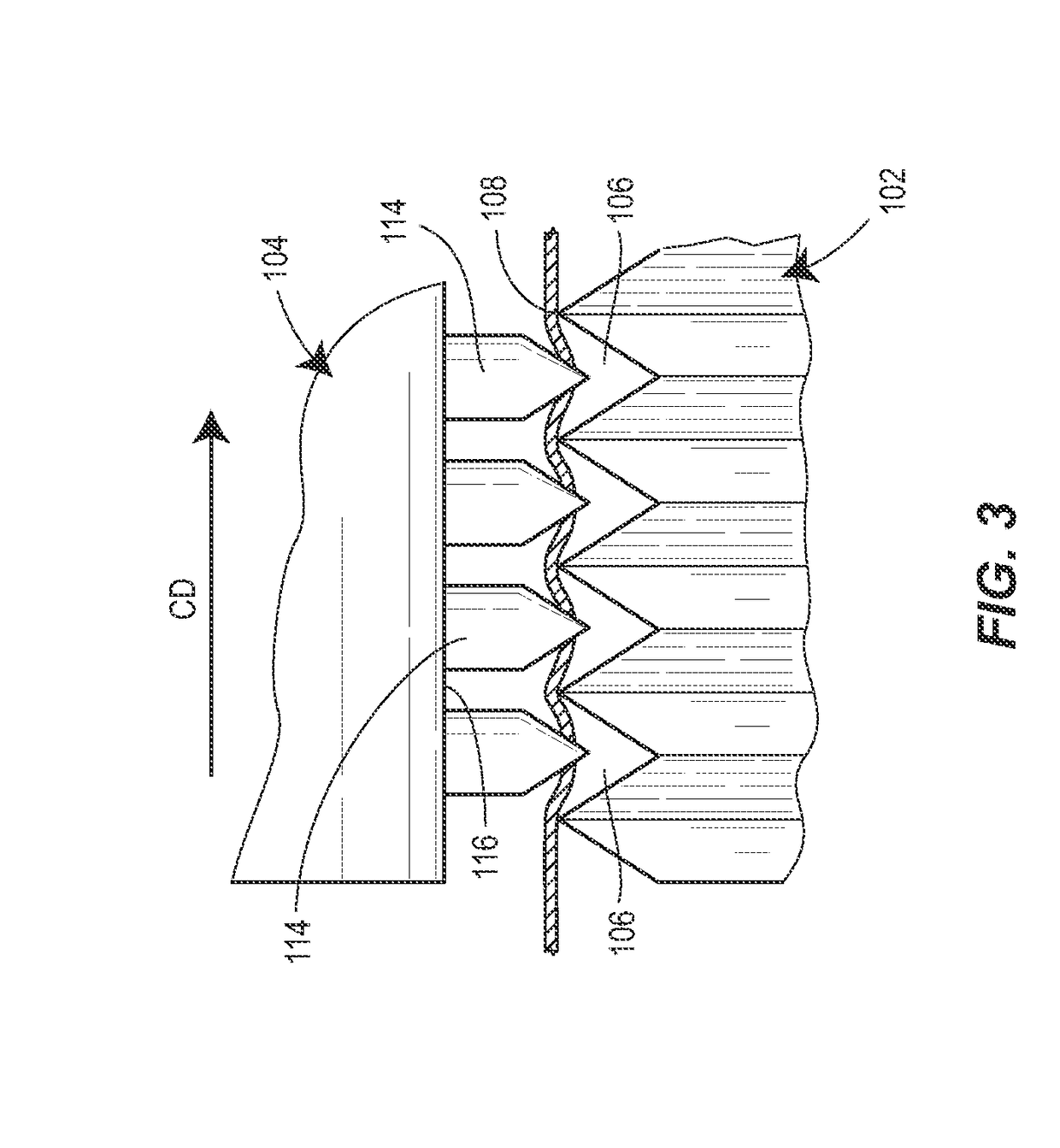 Apparatus for perforating a web material