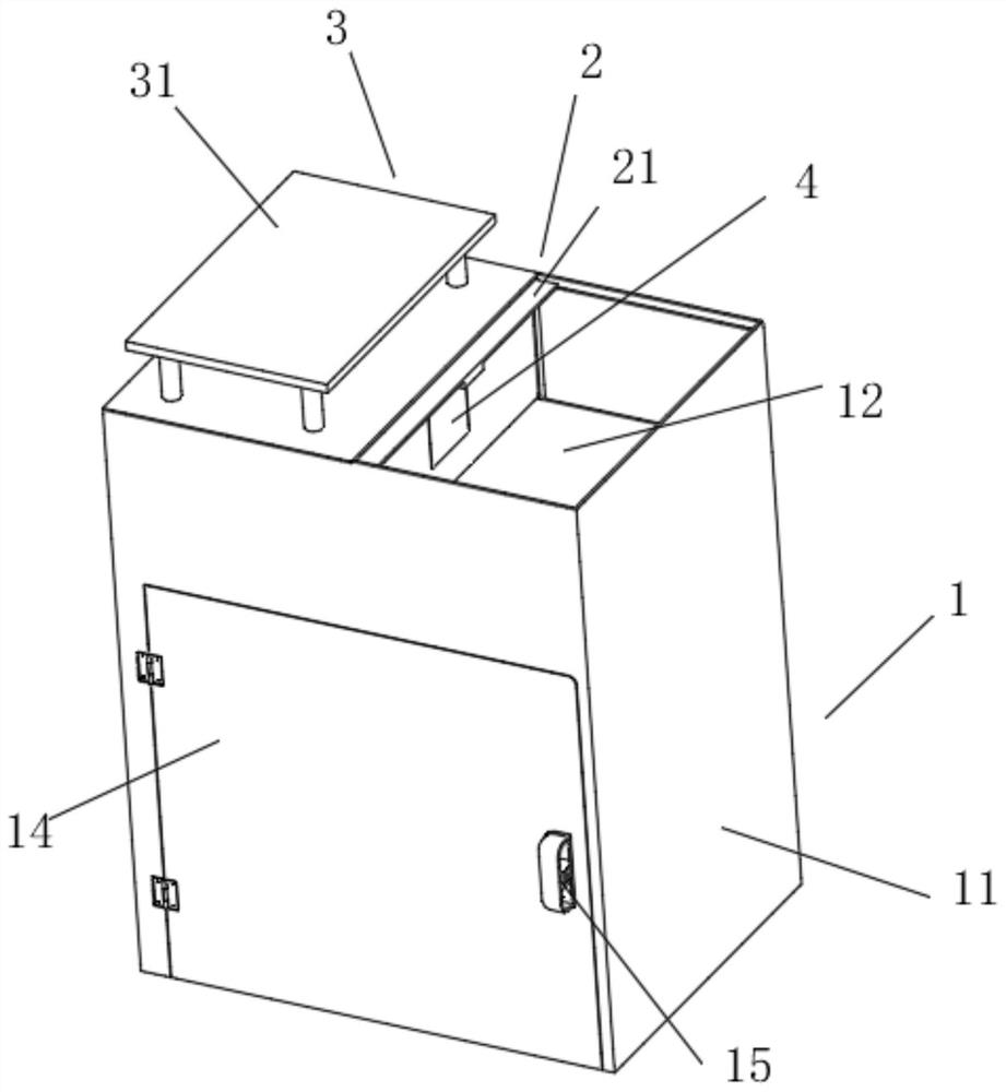 Closed garbage can cover