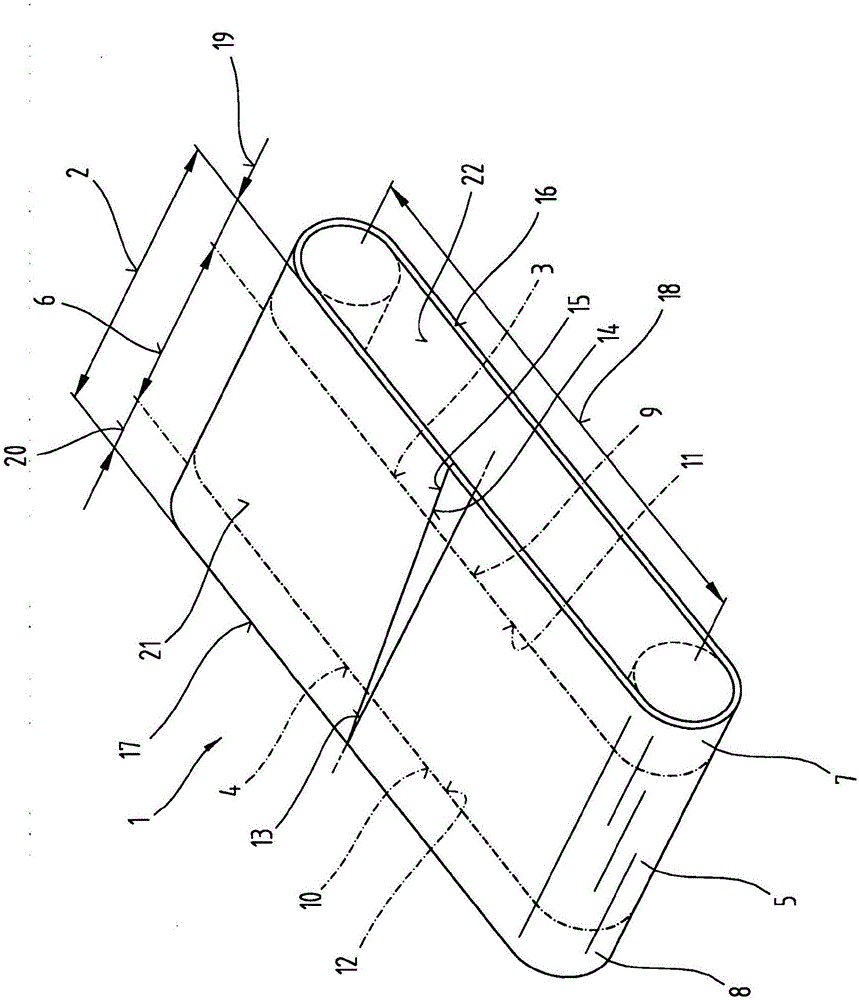 Endless belt having a belt body made of metal and method for checking the pore size in the belt surface of the outer belt side