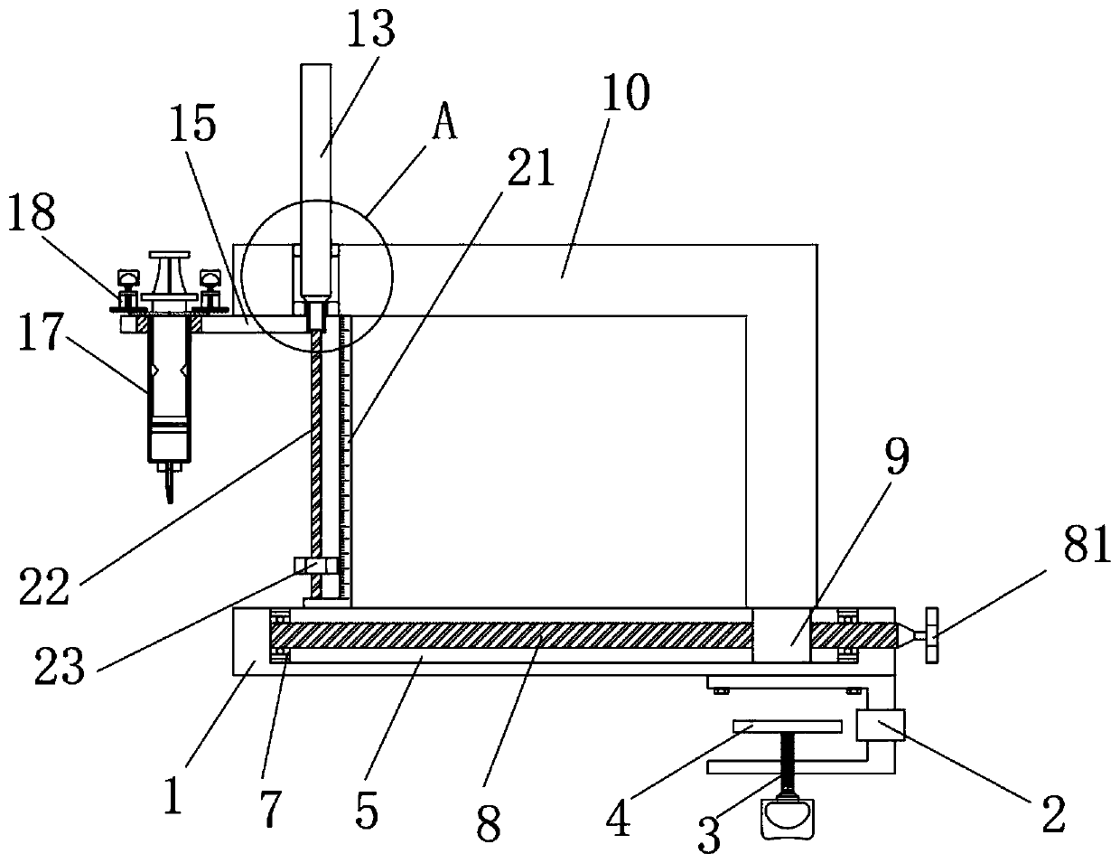 Biopsy puncture device for nephrology department