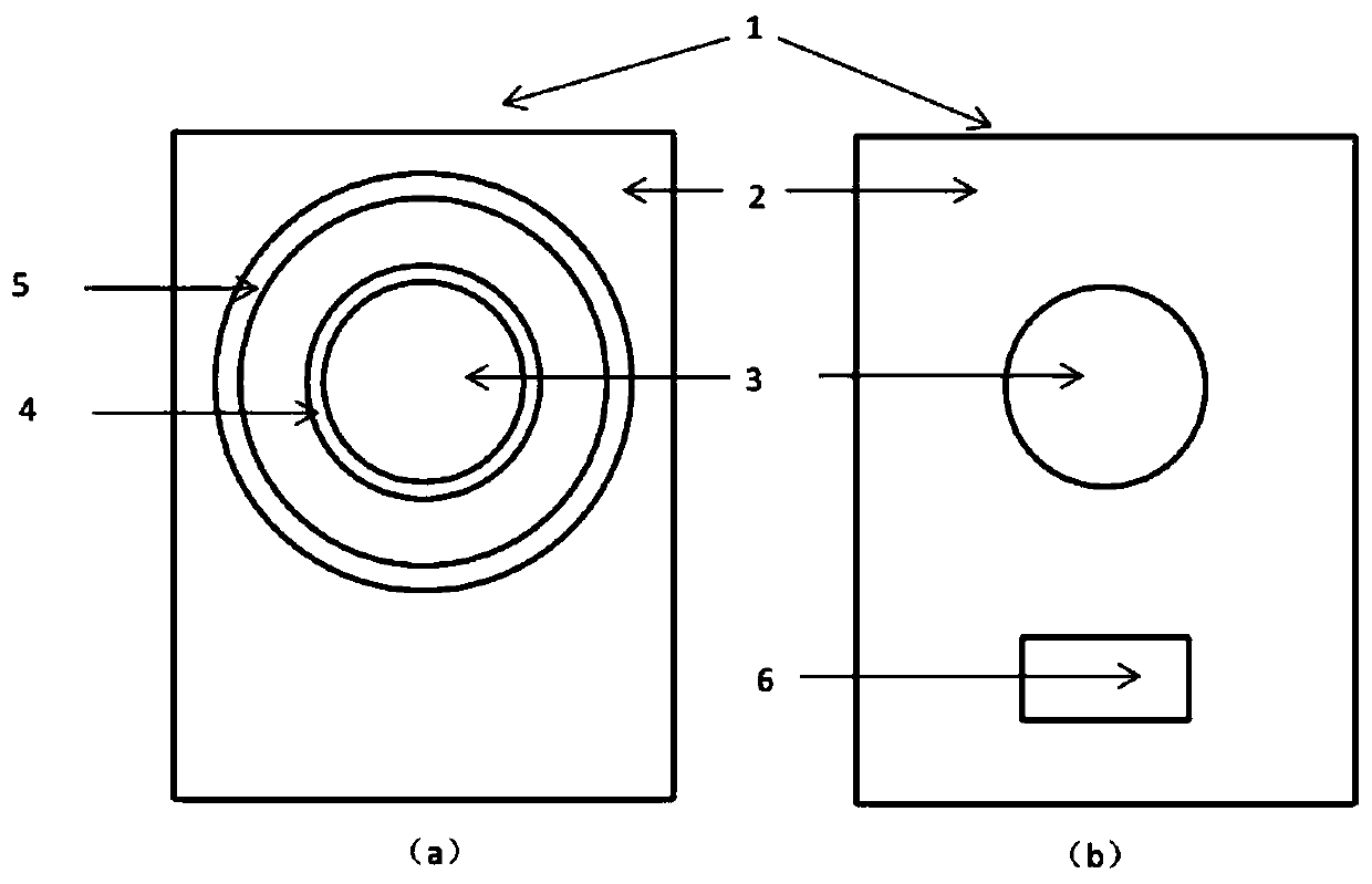 Galvanic coupling atmospheric corrosion sensor and manufacturing method thereof