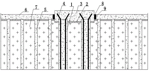 Foundation treatment method under dynamic load and static load mixing effect of equipment room