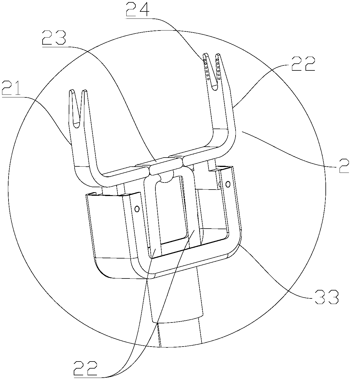 Clothes supporting rod capable of picking up clothes