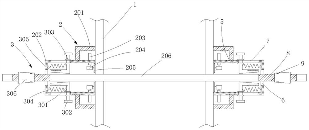 Screw anchoring part adjustable lock and using method thereof