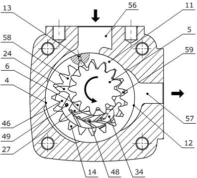 An Internal Gear Pump with Radial Compensation