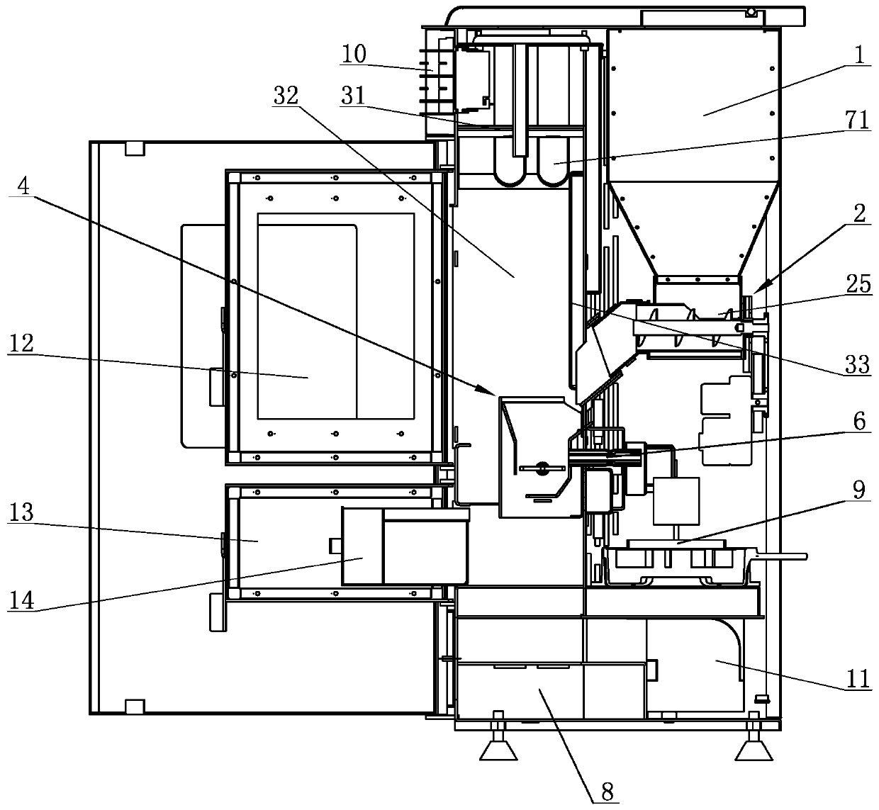 Heating furnace adopting biomass particles