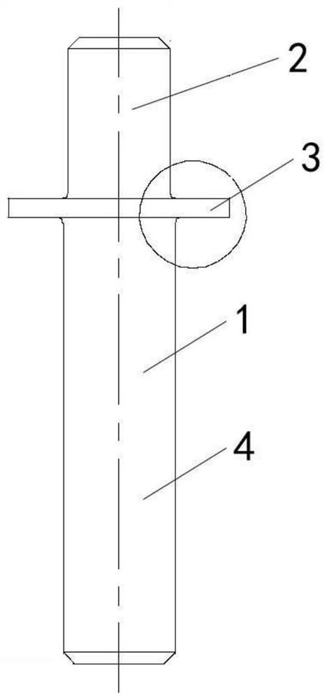 Hot riveting method for TC4 titanium alloy pin