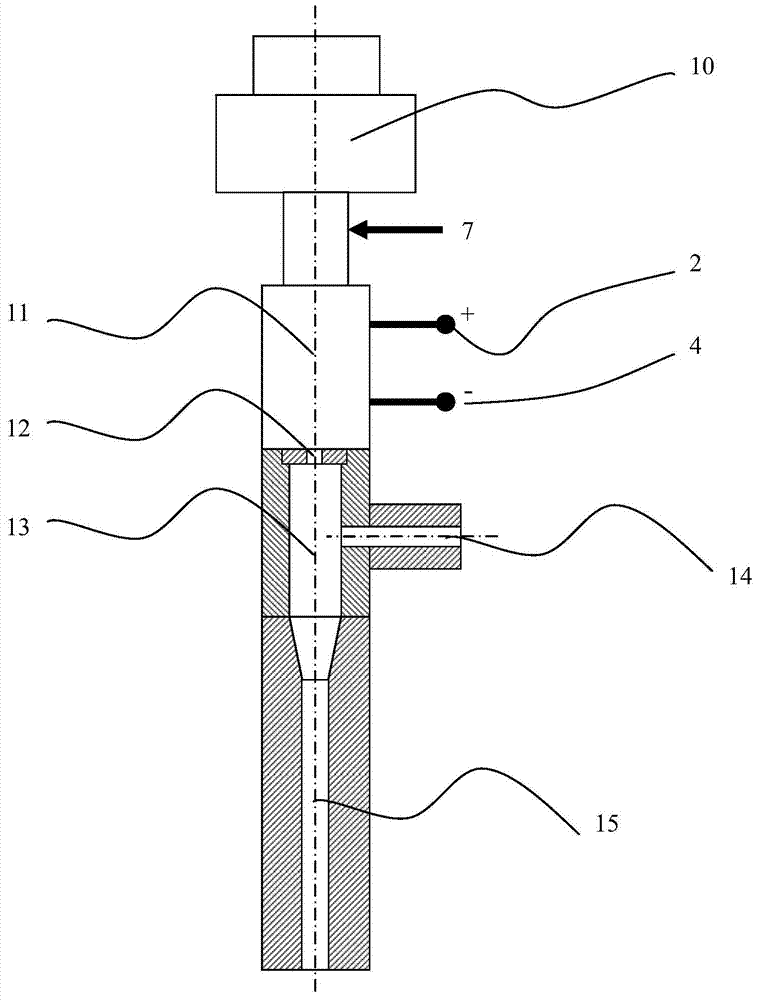 Plasma subcritical/supercritical fluid generator and abrasive water jet cutting head comprising generator