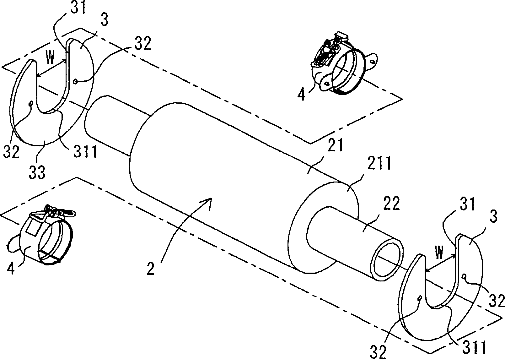 Contact plate, fixing belt thereof, package equipment and package conformation articles thereof