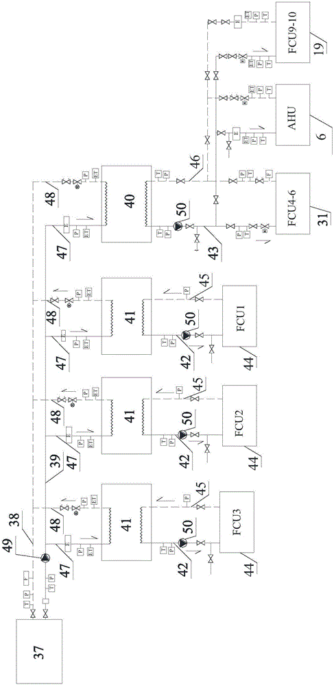 Full-scale central air-conditioning and centralized heating integration experiment platform and control method therefor