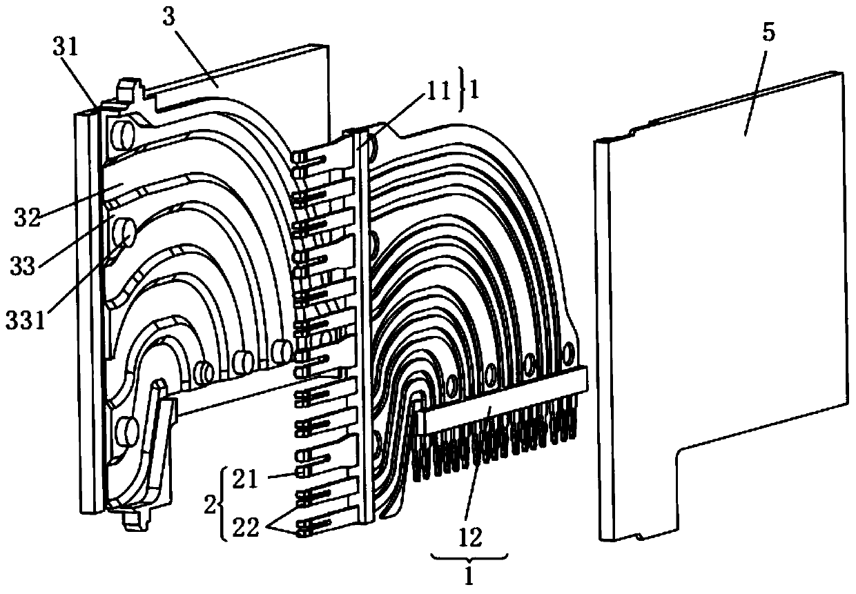 Differential connector with special-shaped conductive structure and manufacturing method of differential connector