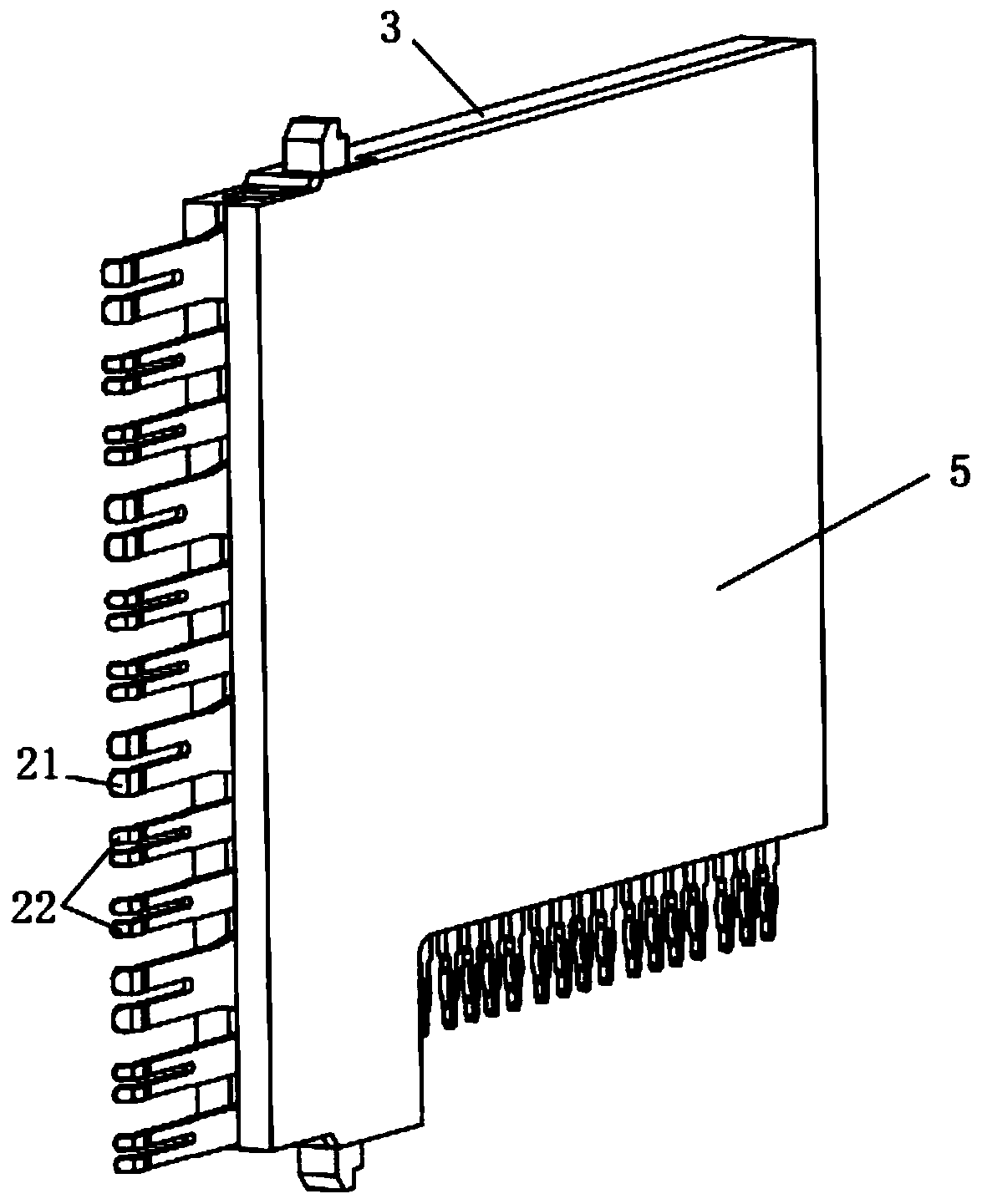 Differential connector with special-shaped conductive structure and manufacturing method of differential connector