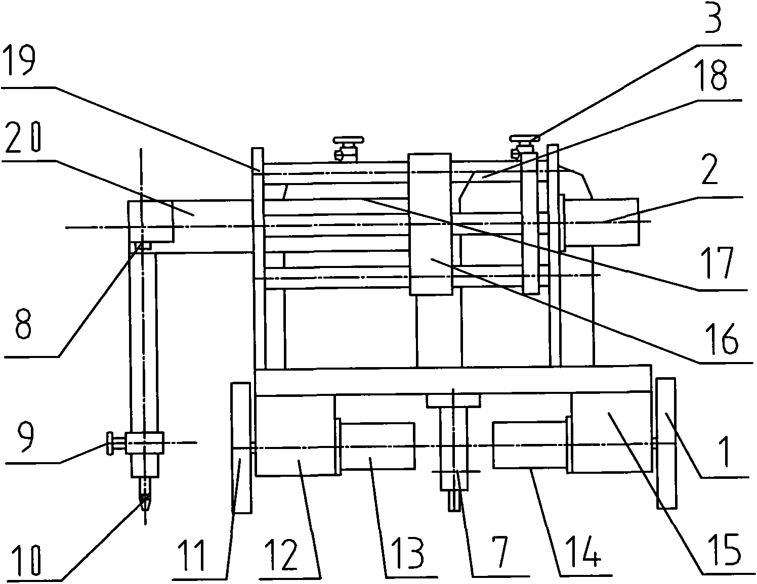 Self-tracking steel plate cutting robot