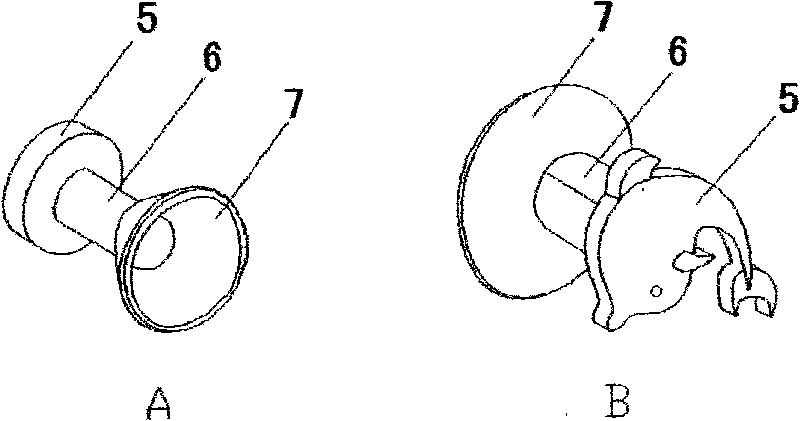 Combined type antiskid glue cushion