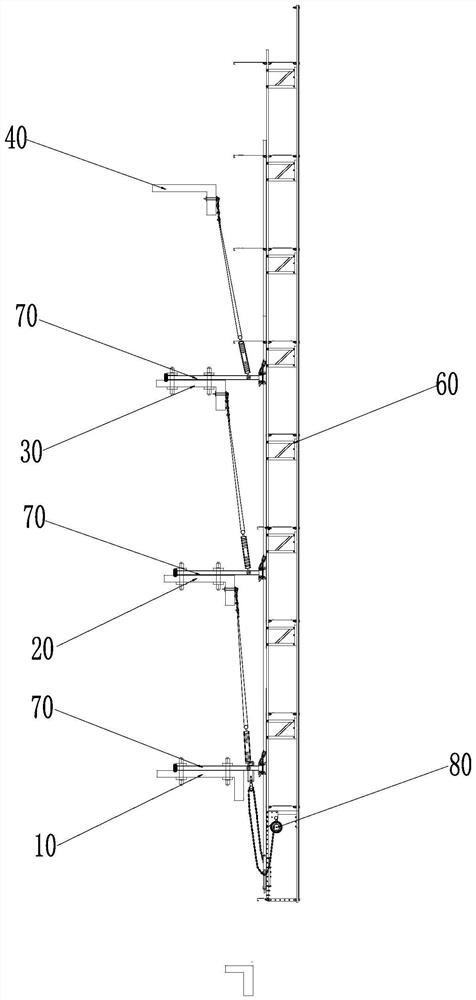 Frustum-shaped building scaffold construction method