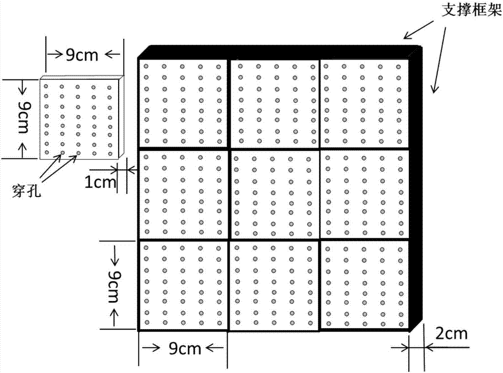 Technology for preparing composite hole structure broadband sound absorption material through waste plastic