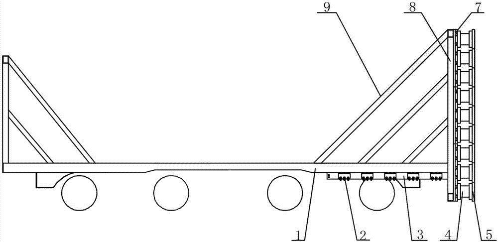 Mobile rail vehicle collision force measuring wall