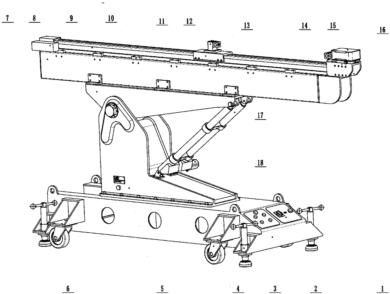 A fully automatic on-site calibration device for large-scale measuring equipment